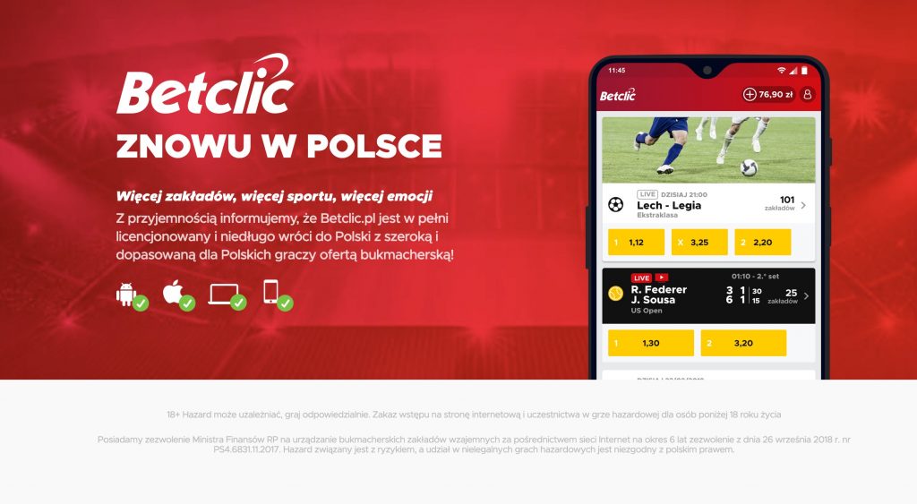 Start BetClic Polska. Co nowego w tej sprawie?