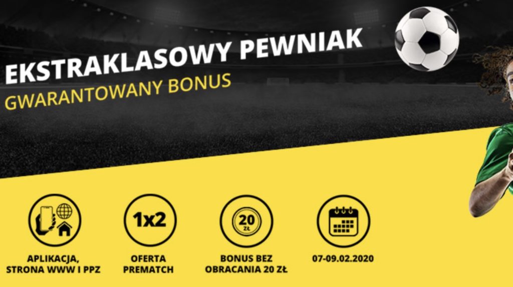 Fortuna ma 20 PLN bonusu dla graczy. Oto Ekstraklasowy Pewniak!